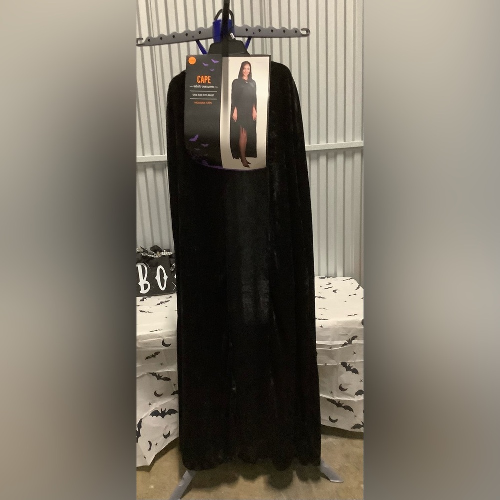 Black adults Halloween Cape with hood